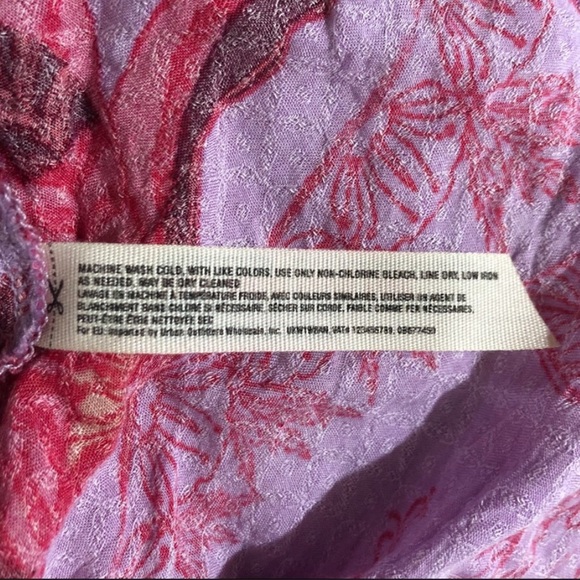 FREE PEOPLE Intimately Floral Voile & Lace Trim Flowy Slip Dress Small - Picture 7 of 9